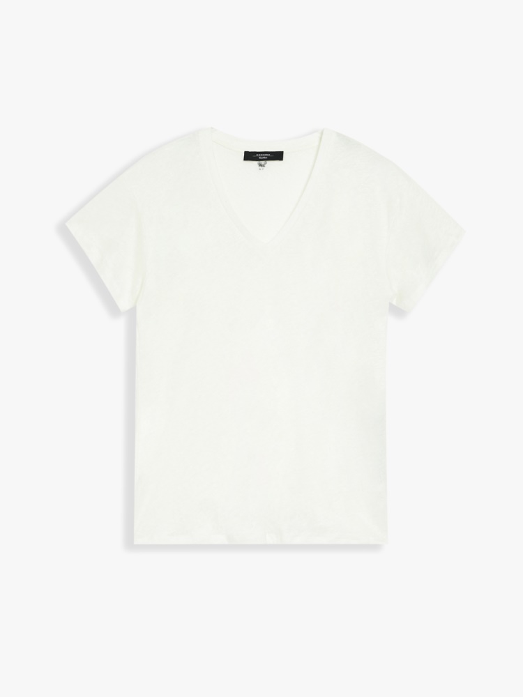 Linen jersey T-shirt , white - Weekend Max Mara