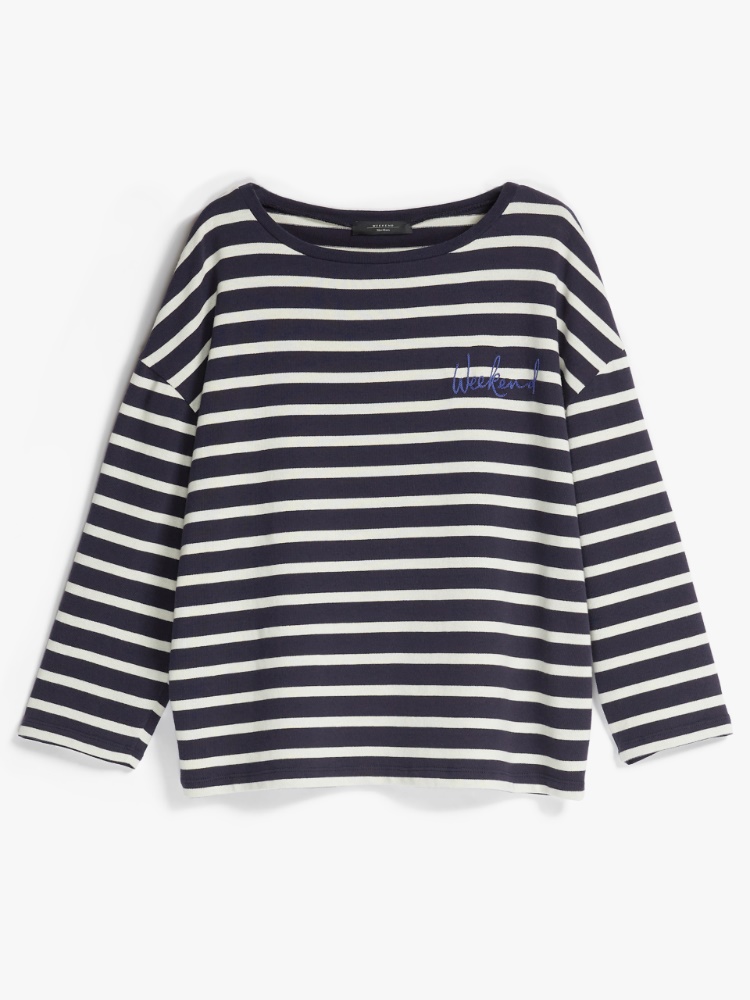 Cotton jersey T-shirt, ivory - Weekend Max Mara
