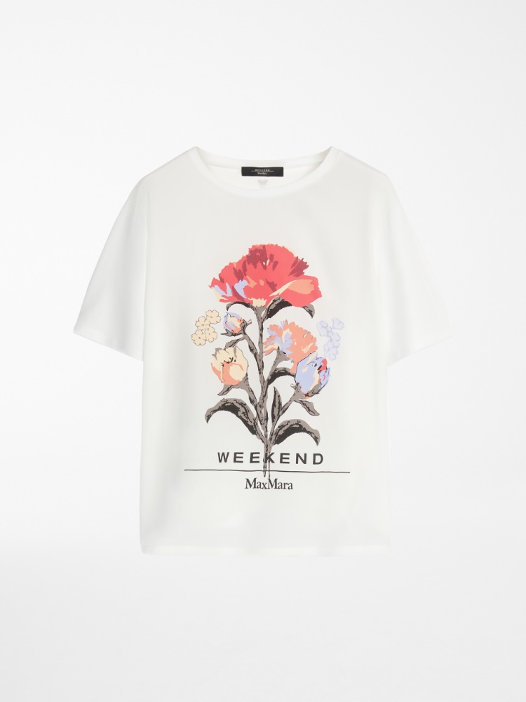 Cotton jersey T-shirt , white - Weekend Max Mara