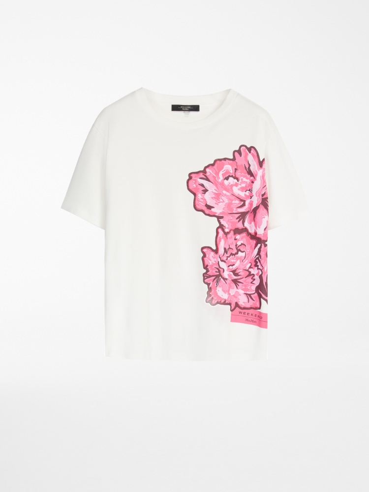 Cotton jersey T-shirt , fuchsia - Weekend Max Mara