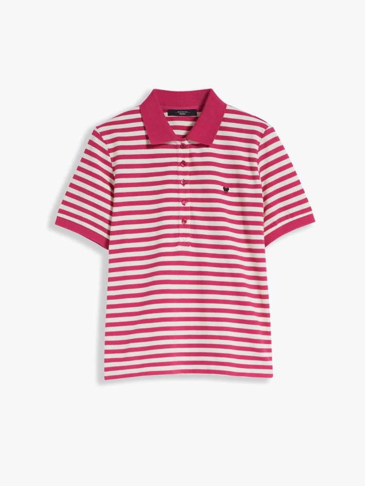 Cotton piqué jersey polo shirt , fuchsia - Weekend Max Mara