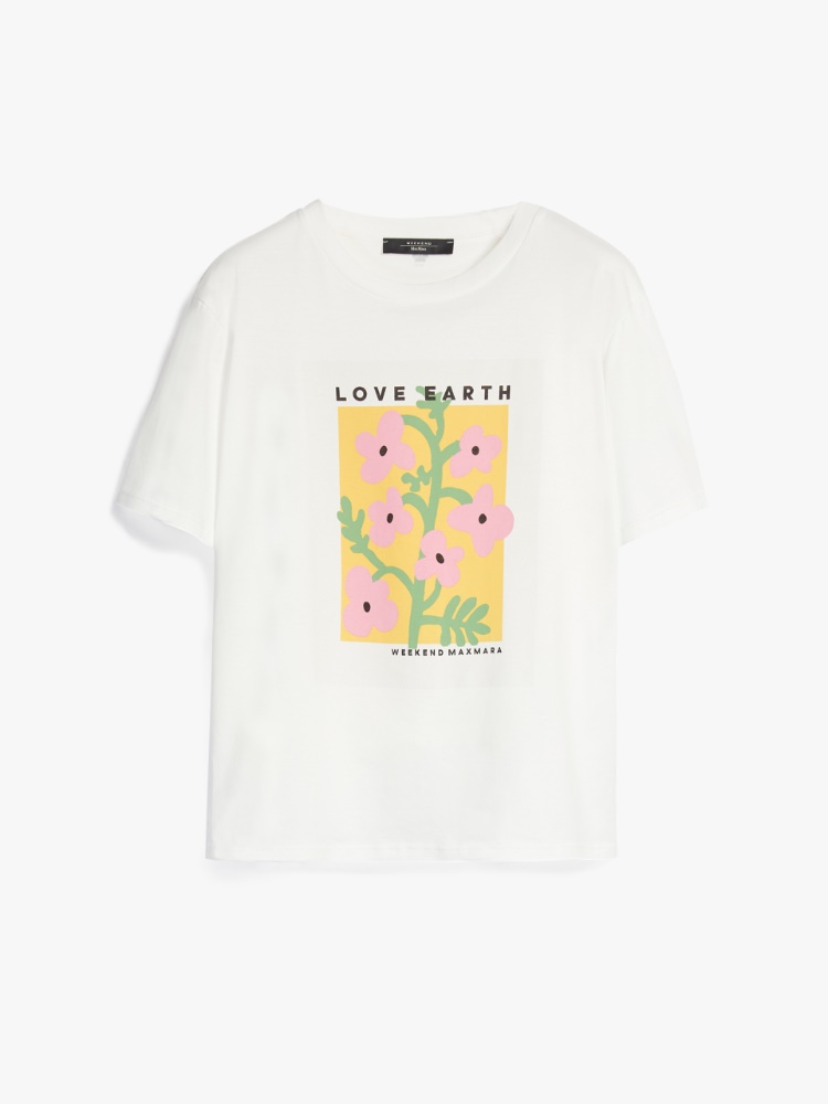 Cotton jersey T-shirt, white - Weekend Max Mara
