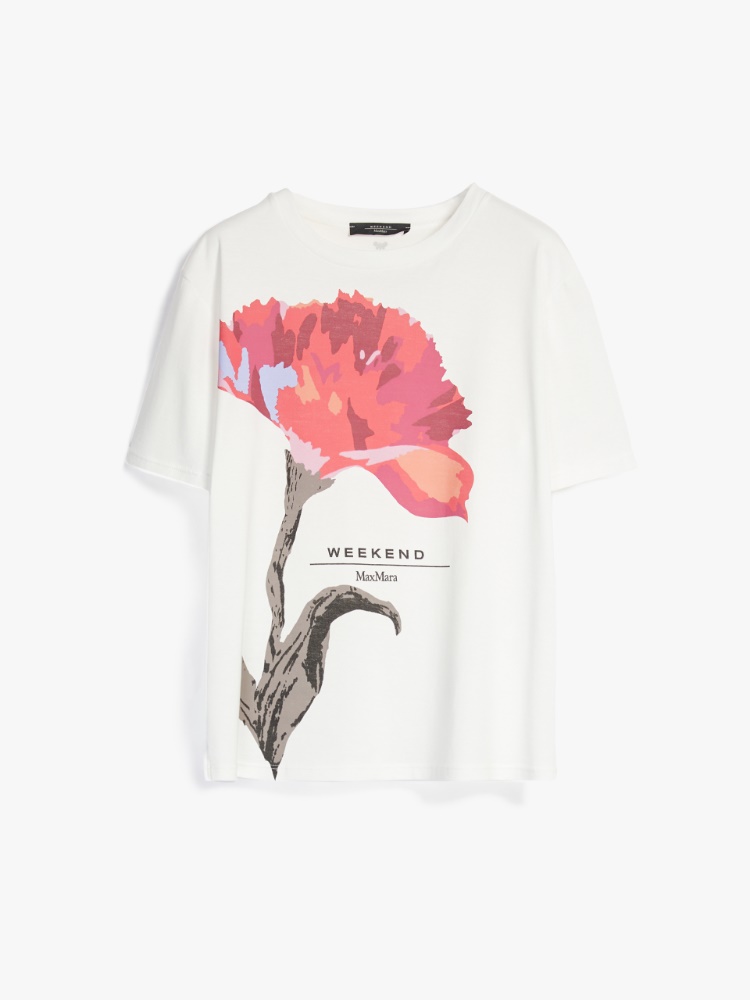Cotton jersey T-shirt, white - Weekend Max Mara