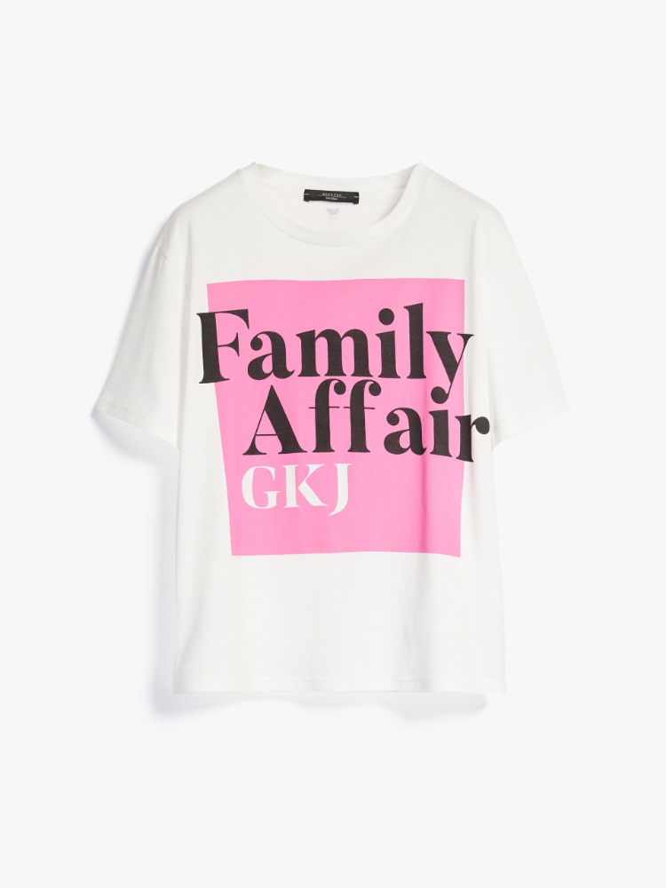 Cotton jersey T-shirt, white - Weekend Max Mara