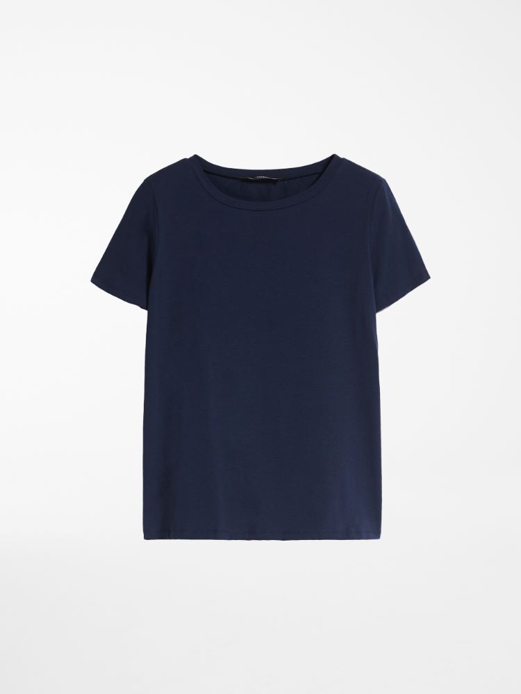 Cotton jersey T-shirt, navy - Weekend Max Mara