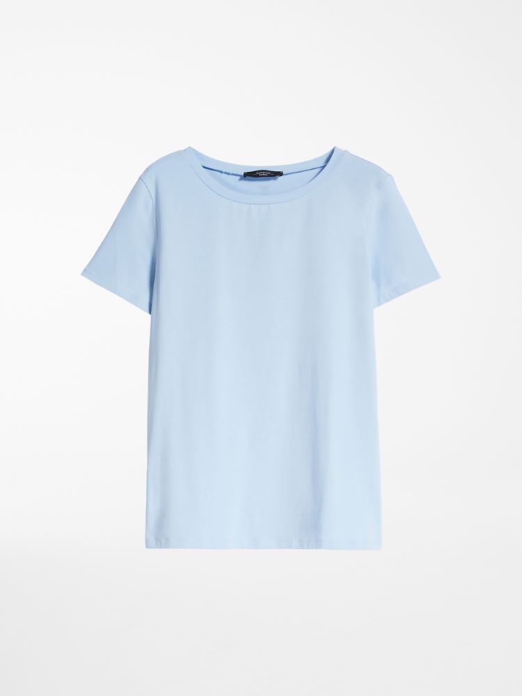 Cotton jersey T-shirt, light blue - Weekend Max Mara