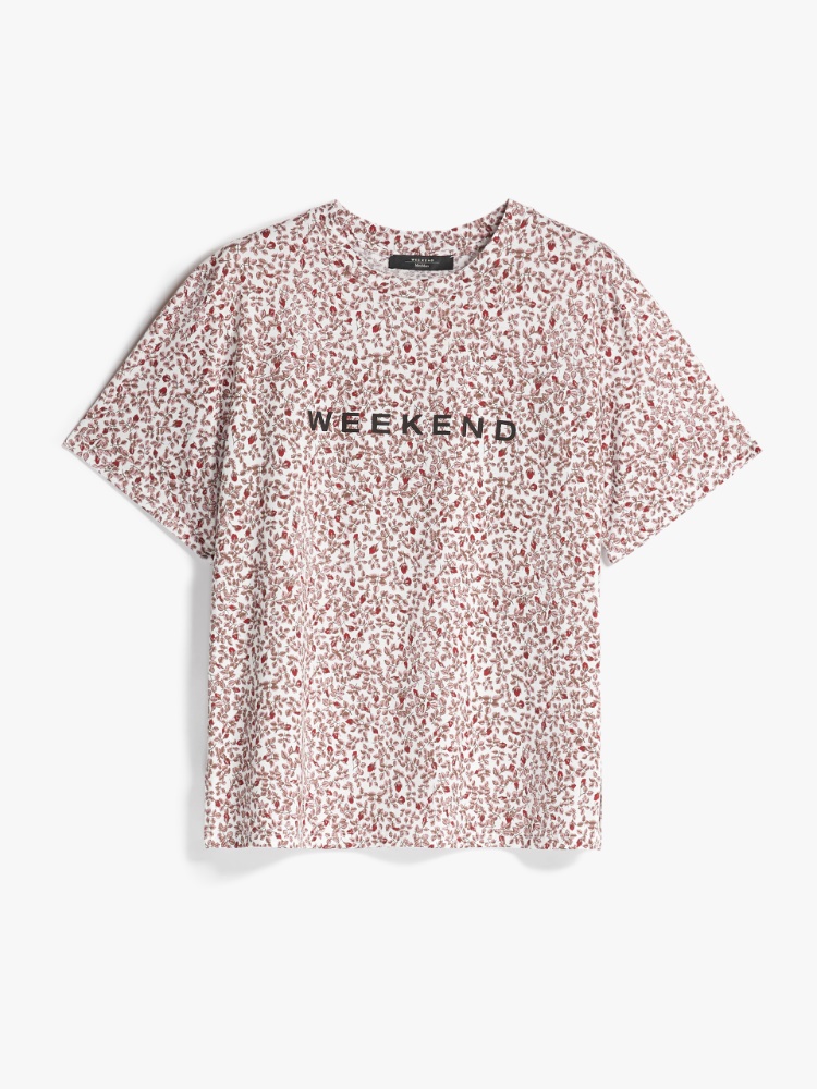 Cotton jersey T-shirt, quartz - Weekend Max Mara