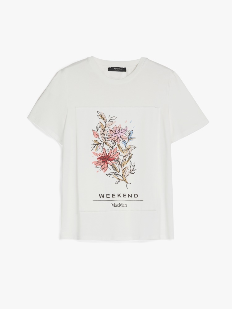 Cotton jersey T-shirt, white - Weekend Max Mara