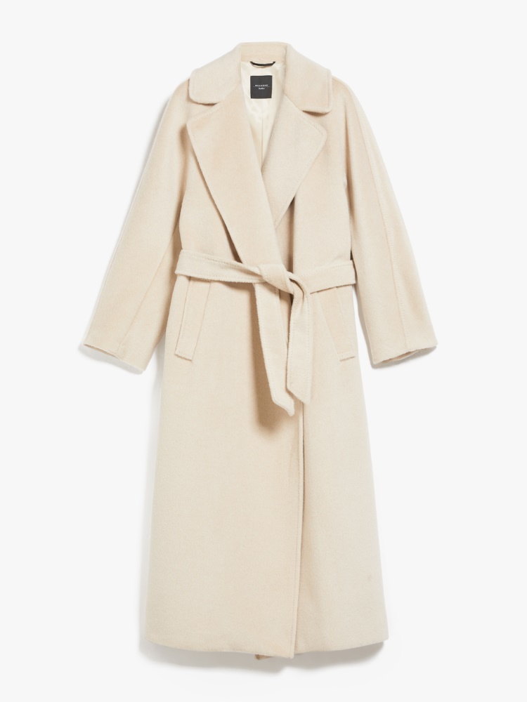 Wool, alpaca and mohair coat, ivory | Weekend Max Mara
