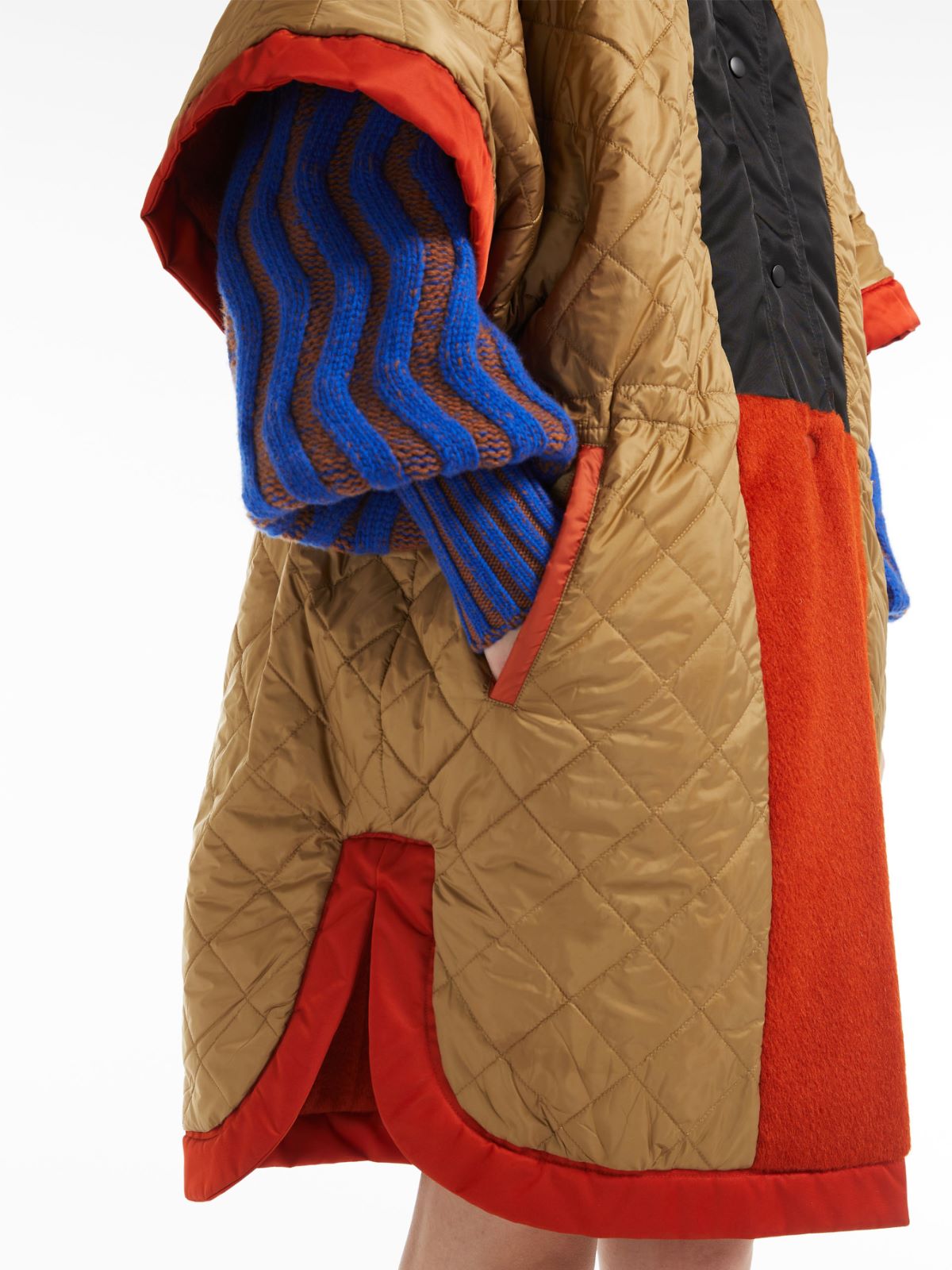 Reversible alpaca and nylon coat - RUST - Weekend Max Mara - 4