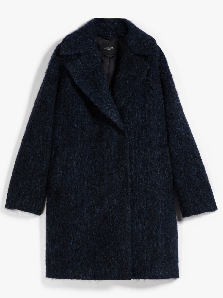Wool, alpaca and mohair coat, ultramarine | Weekend Max Mara