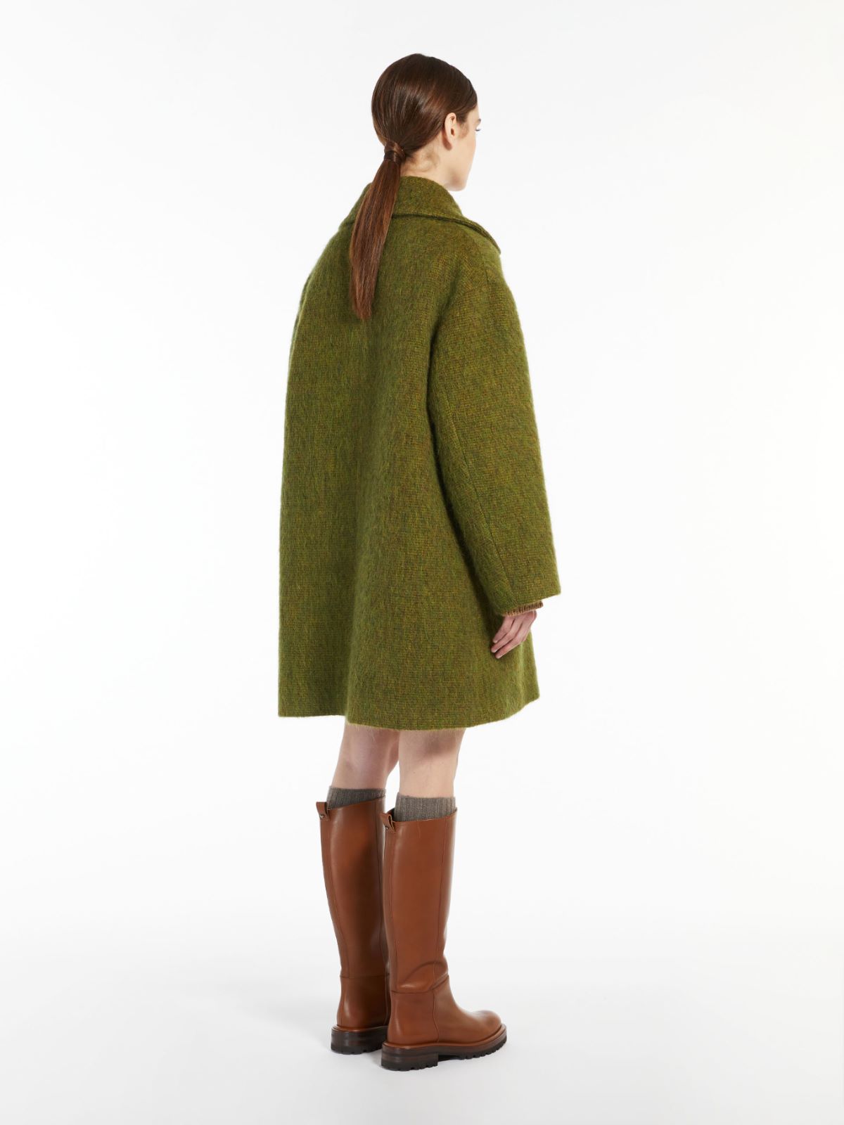 Wool, alpaca and mohair coat - GREEN - Weekend Max Mara - 3