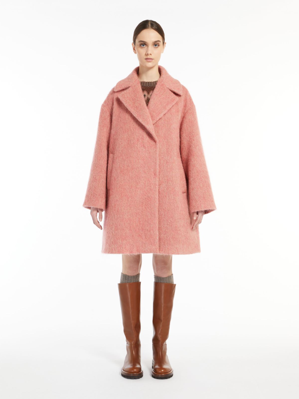 Wool, alpaca and mohair coat - PINK - Weekend Max Mara - 2