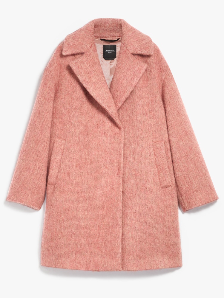 Wool, alpaca and mohair coat, pink | Weekend Max Mara