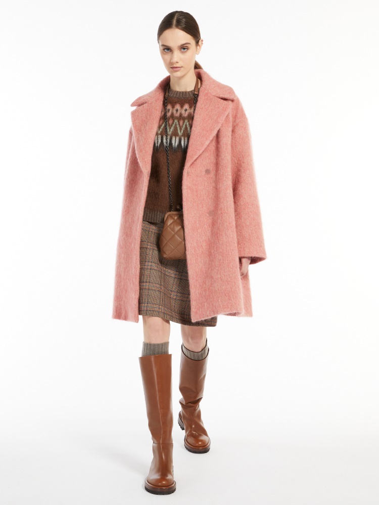 Wool, alpaca and mohair coat - PINK - Weekend Max Mara