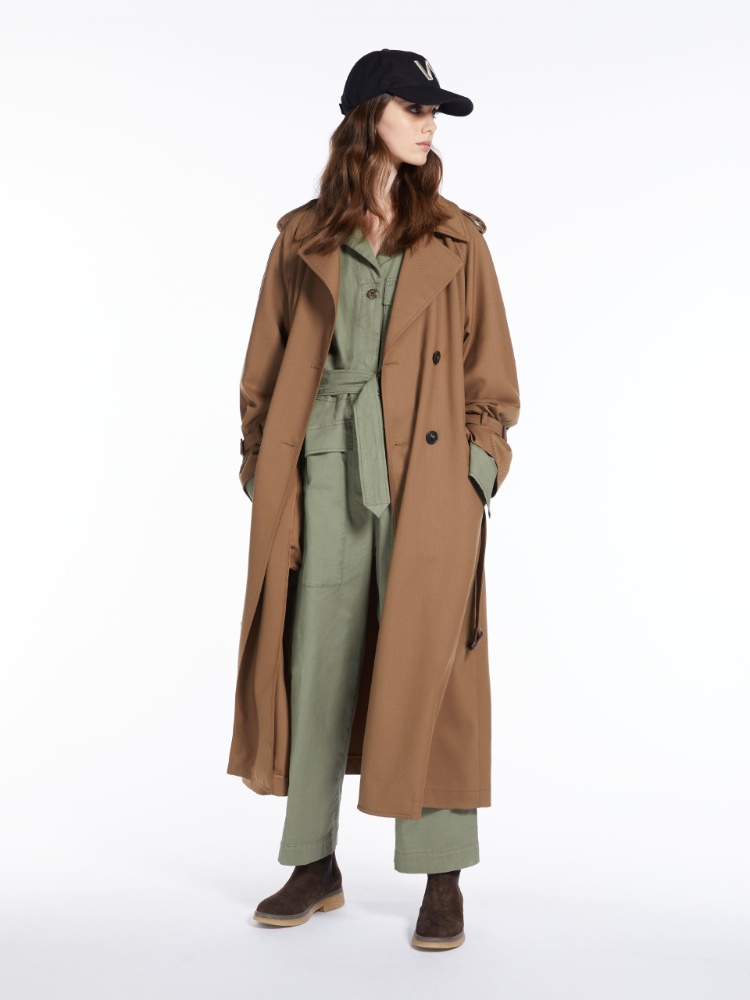 Water-repellent trench coat, camel | Weekend Max Mara