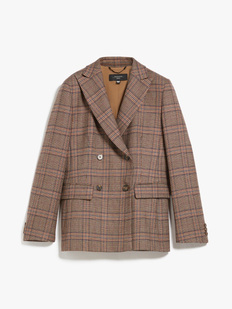 Wool twill blazer, tobacco | Weekend Max Mara