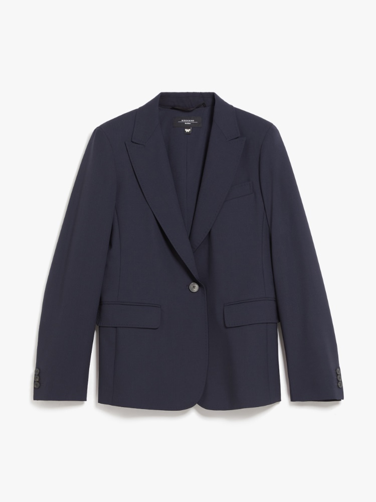 Woollen cloth blazer, navy | Weekend Max Mara