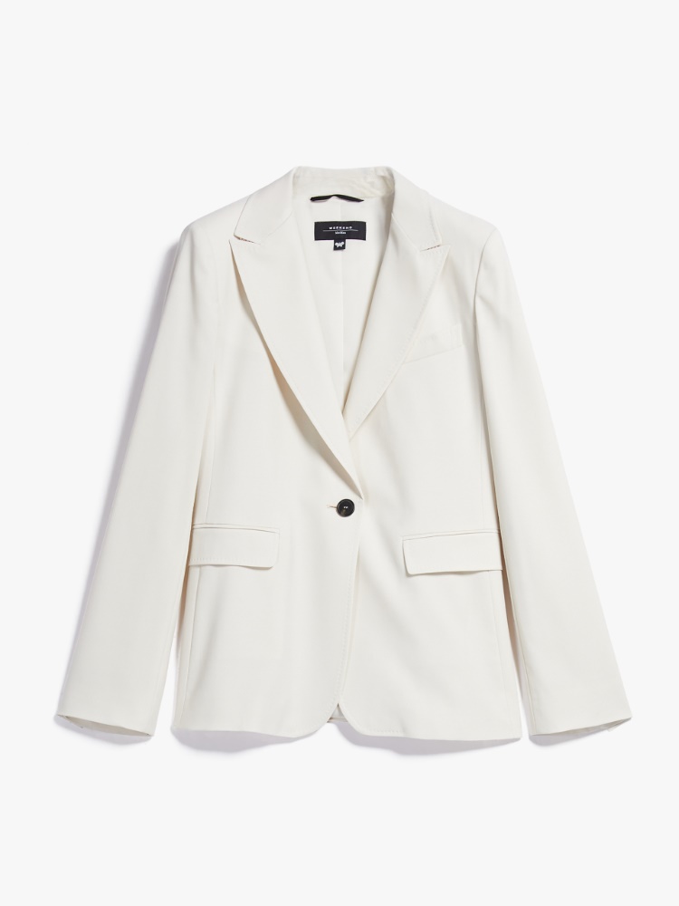 Woollen cloth blazer, ivory | Weekend Max Mara