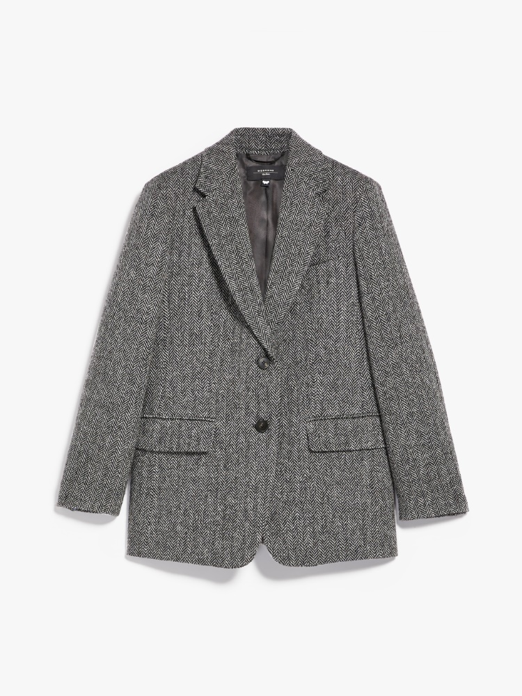 Wool blazer, dark grey | Weekend Max Mara