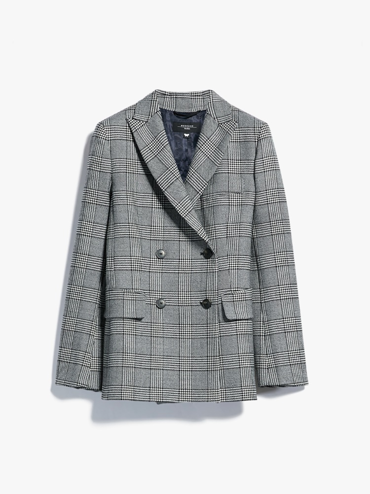 Wool twill blazer, black | Weekend Max Mara
