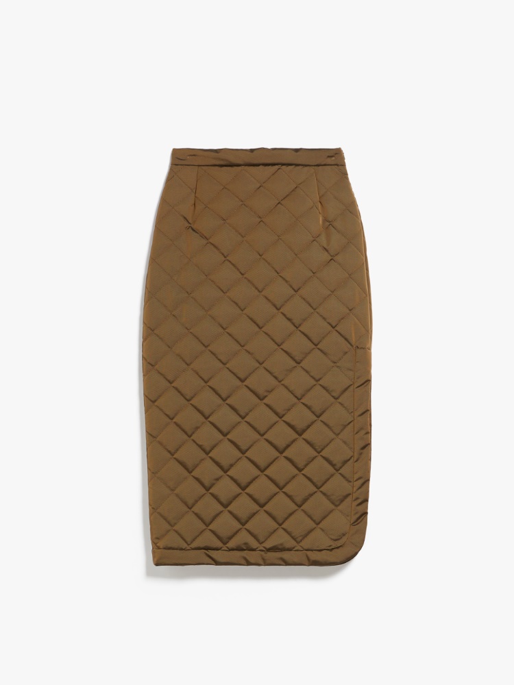 Quilted fabric skirt, tobacco | Weekend Max Mara