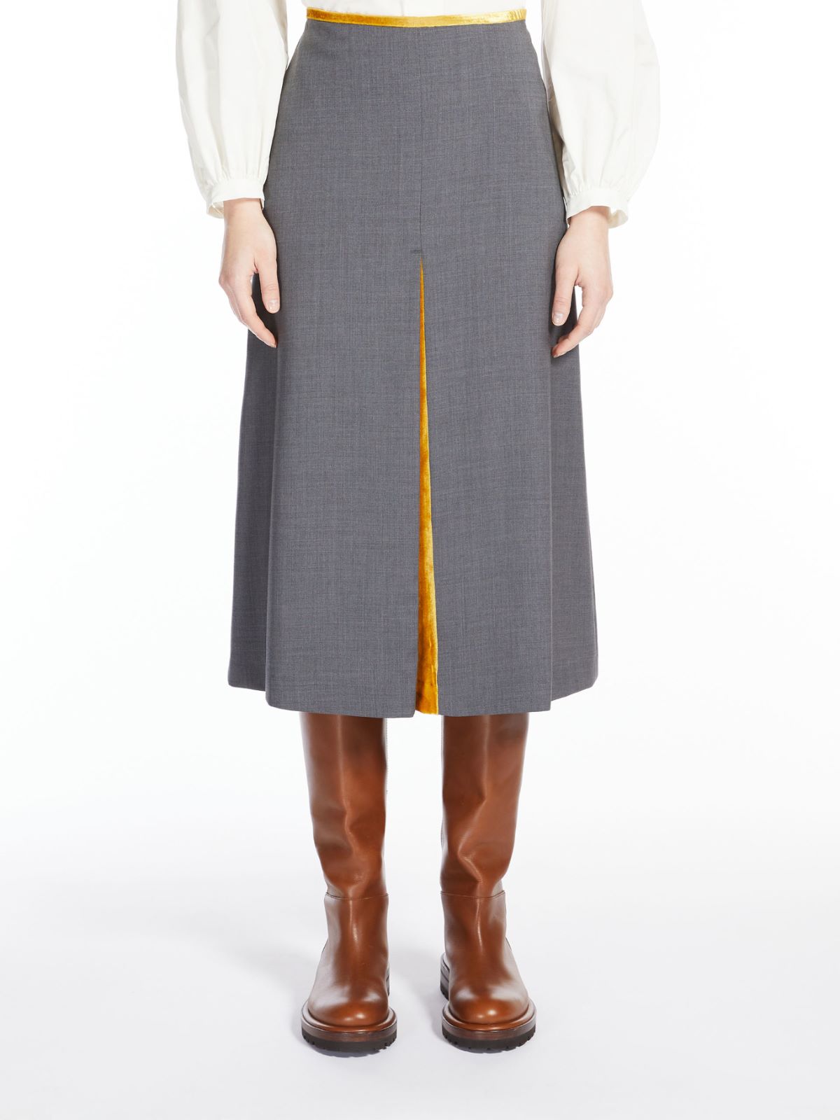 Wool skirt - MEDIUM GREY - Weekend Max Mara - 2
