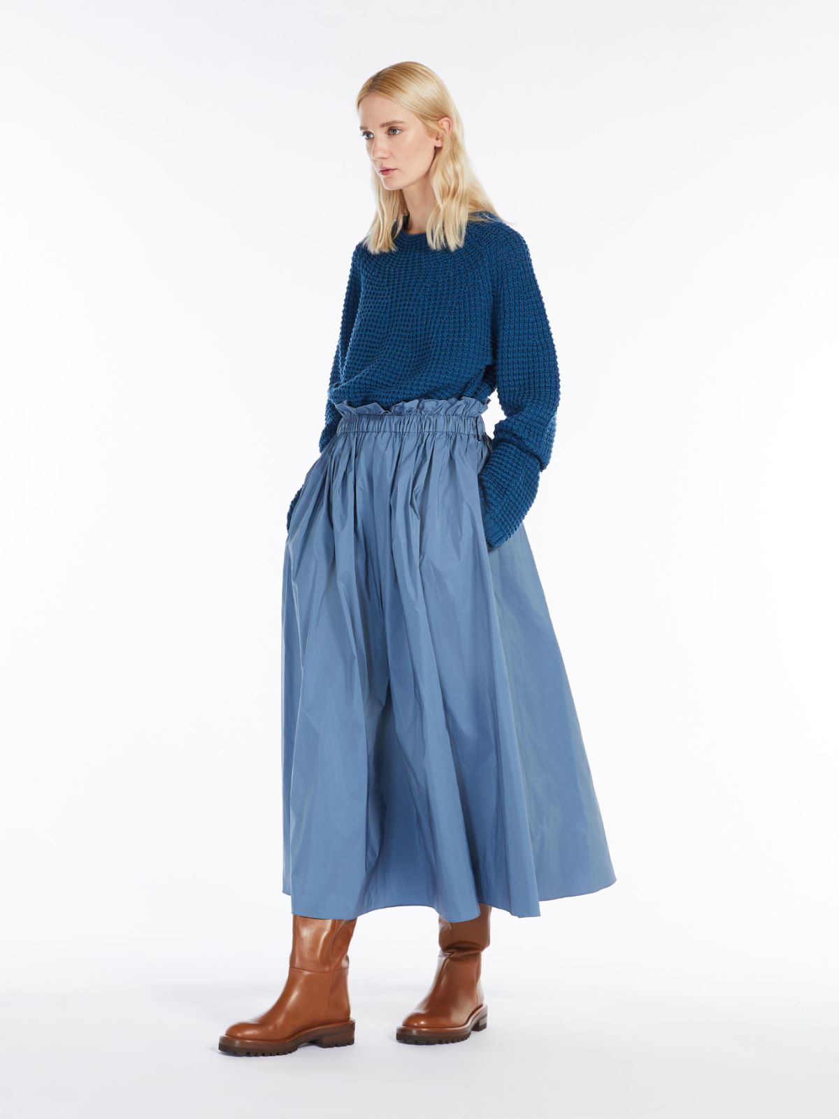 Cotton skirt - LIGHT BLUE - Weekend Max Mara