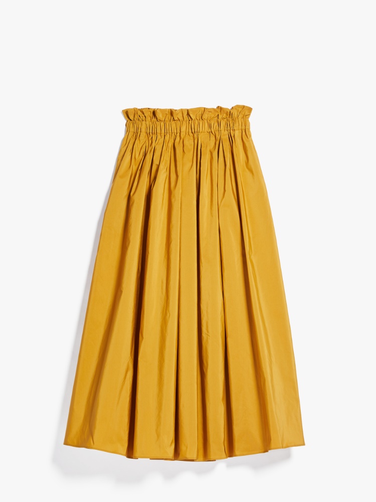 Cotton skirt, gold | Weekend Max Mara