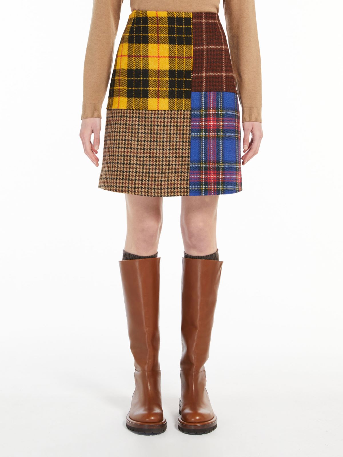 Wool tweed skirt - YELLOW - Weekend Max Mara - 2