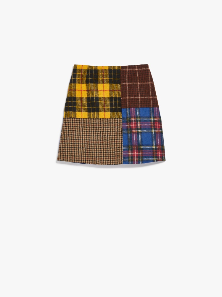 Wool tweed skirt, yellow | Weekend Max Mara