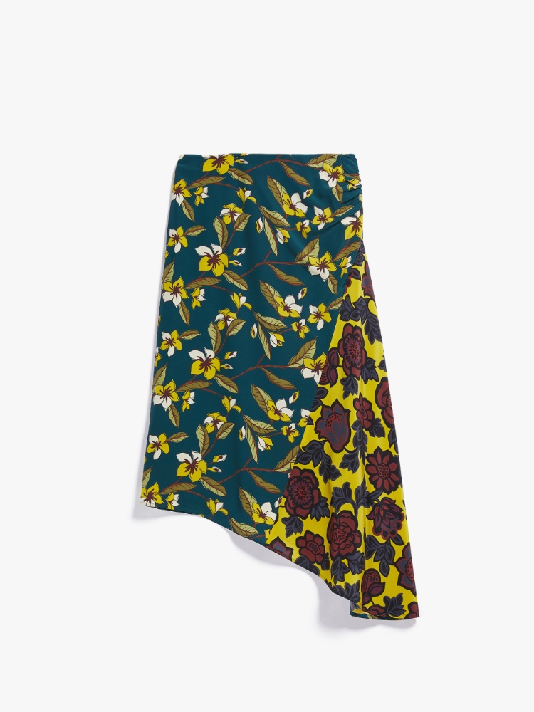 Crepe de chine skirt, oil | Weekend Max Mara