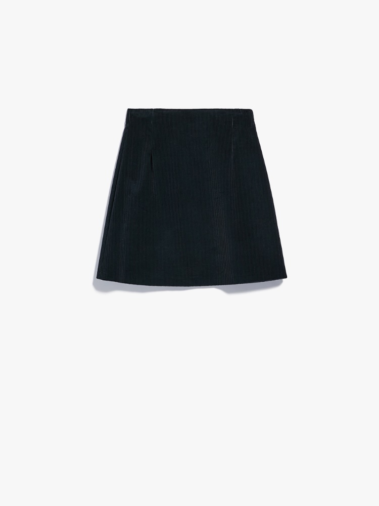 Cotton velvet skirt, navy | Weekend Max Mara