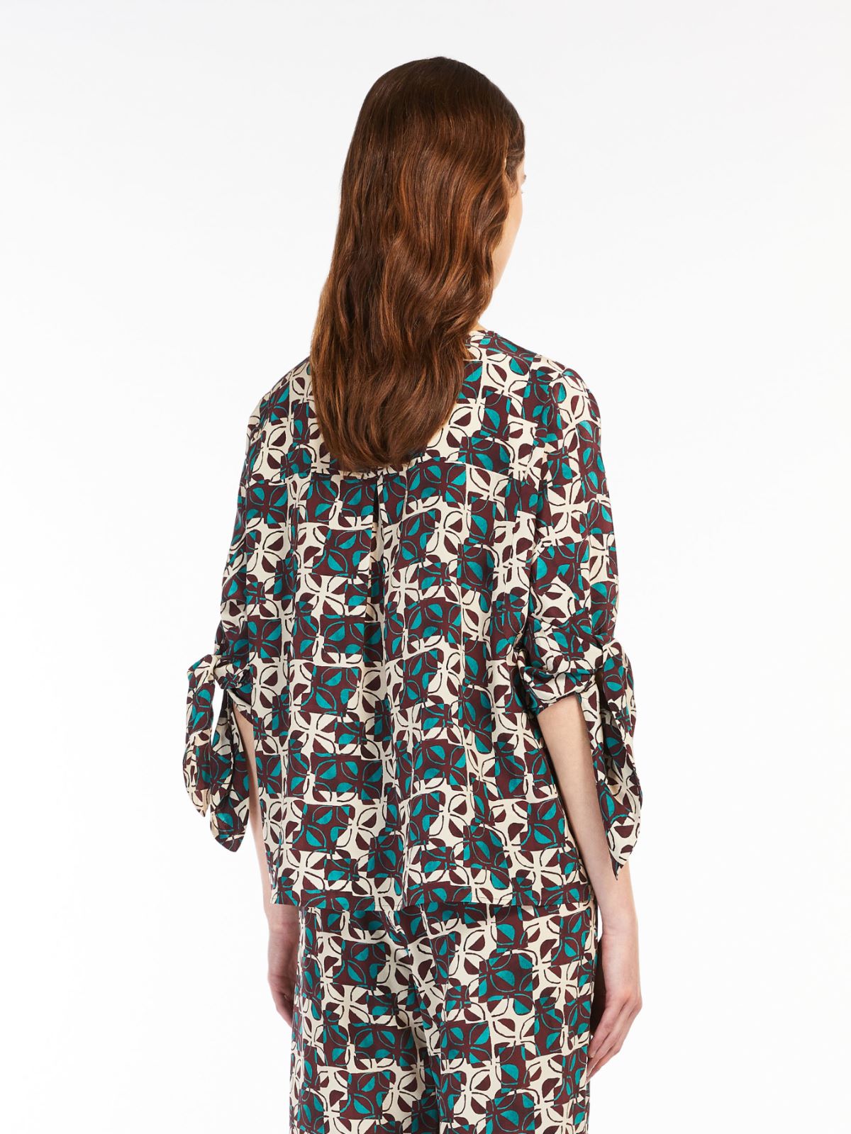 Crepe de chine blouse - PLUM - Weekend Max Mara - 3 Crepe de chine blouse - PLUM - Weekend Max Mara - 3