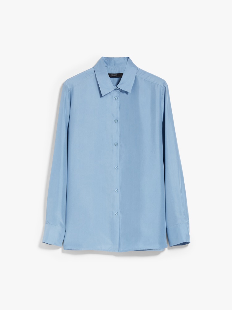 Silk shirt, sky blue | Weekend Max Mara