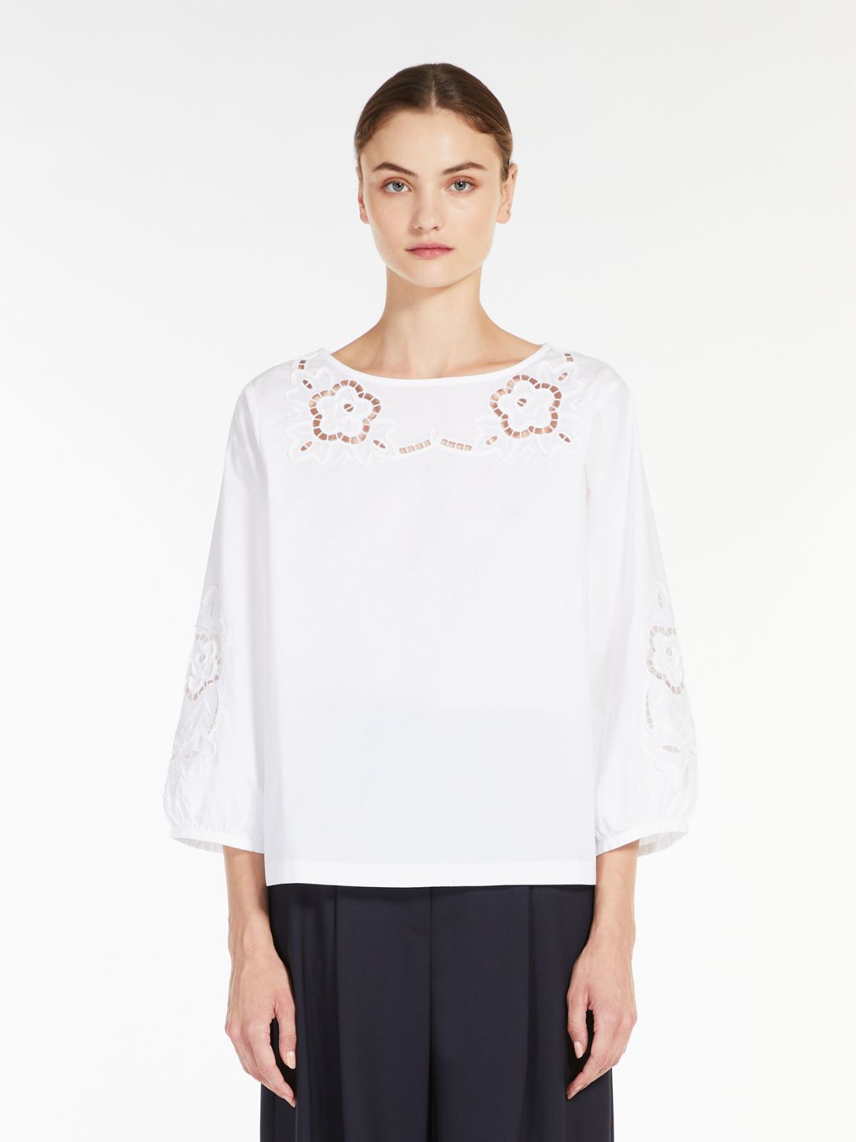 Cotton poplin blouse - WHITE - Weekend Max Mara - 2 Cotton poplin blouse - WHITE - Weekend Max Mara - 2
