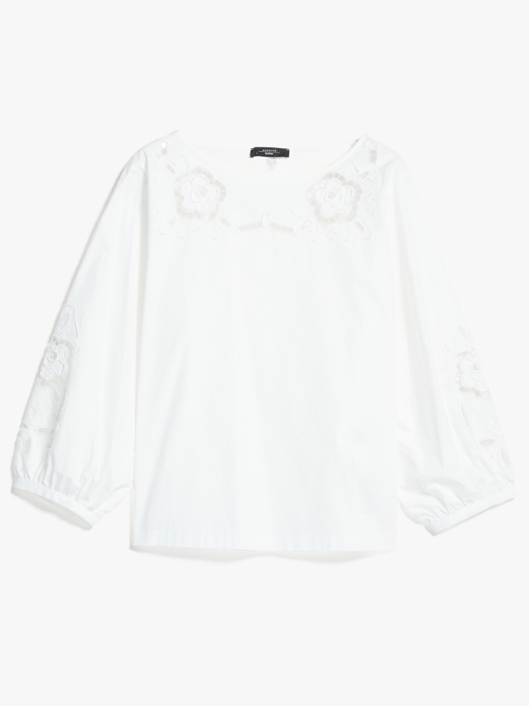Cotton poplin blouse - WHITE - Weekend Max Mara - 2
