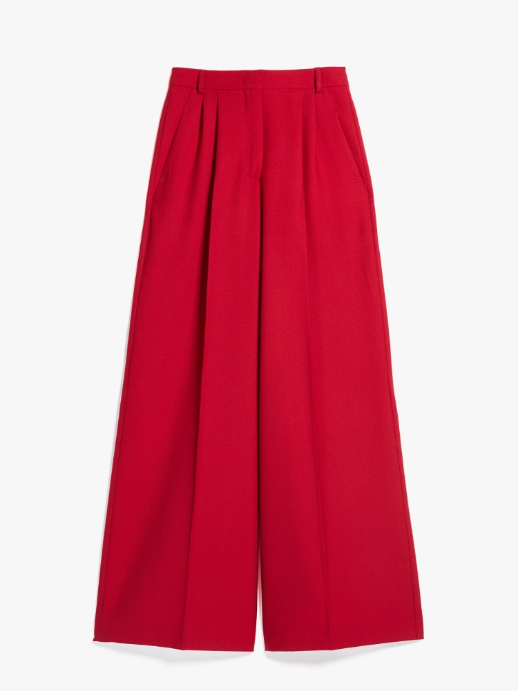 Wool trousers, red ruthenium | Weekend Max Mara