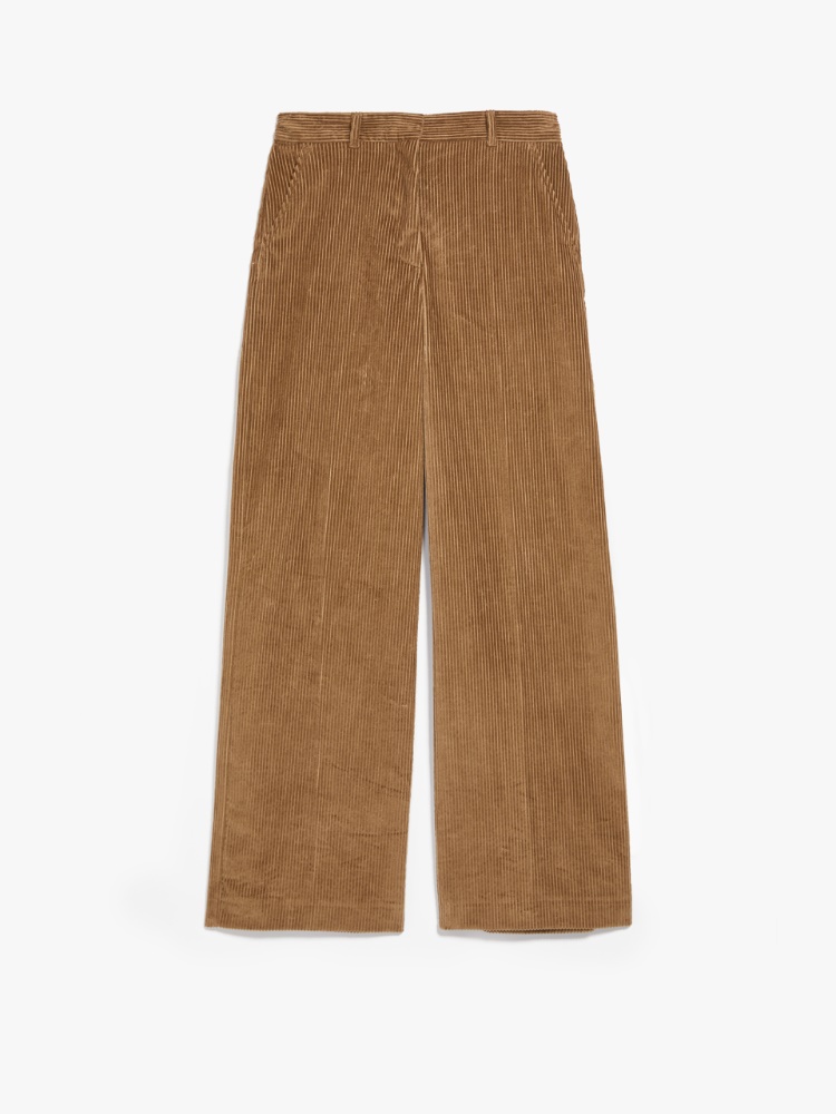Cotton velvet trousers, camel | Weekend Max Mara