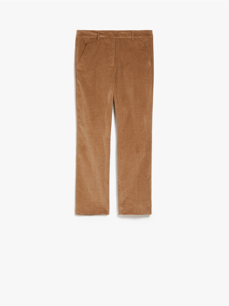 Cotton velvet trousers, camel | Weekend Max Mara