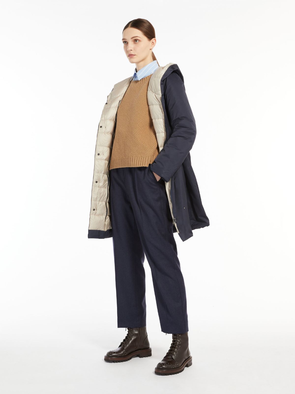 Wool flannel trousers - NAVY - Weekend Max Mara Wool flannel trousers - NAVY - Weekend Max Mara