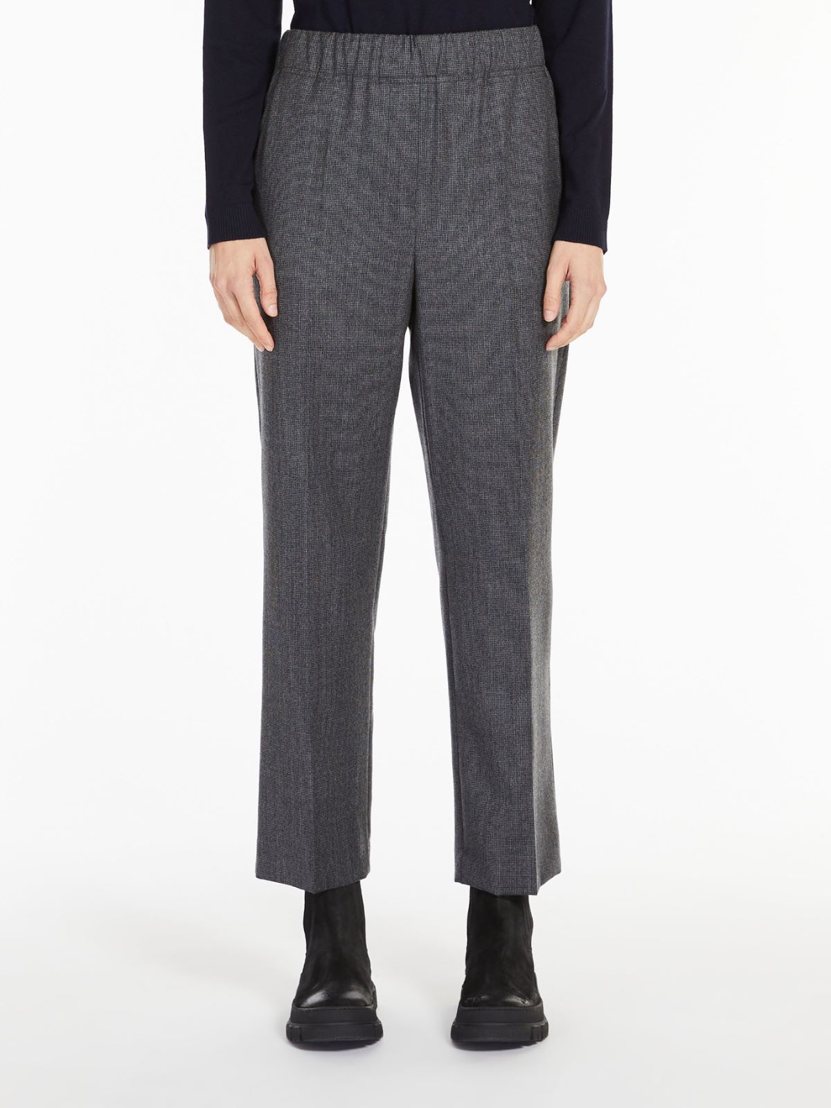 Wool flannel trousers - DARK GREY - Weekend Max Mara - 2 Wool flannel trousers - DARK GREY - Weekend Max Mara - 2