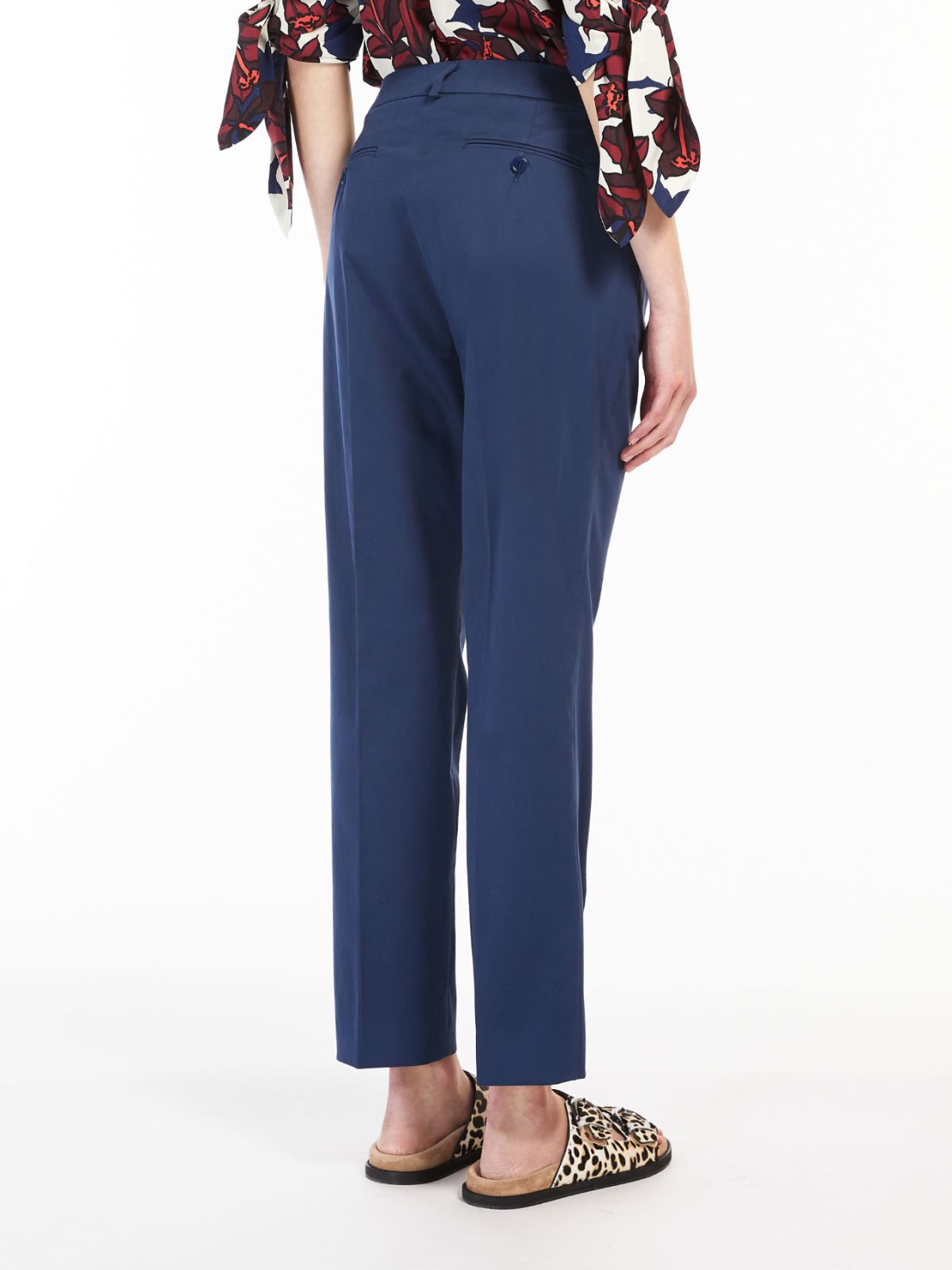 Sateen trousers - MIDNIGHTBLUE - Weekend Max Mara - 3 Sateen trousers - MIDNIGHTBLUE - Weekend Max Mara - 3
