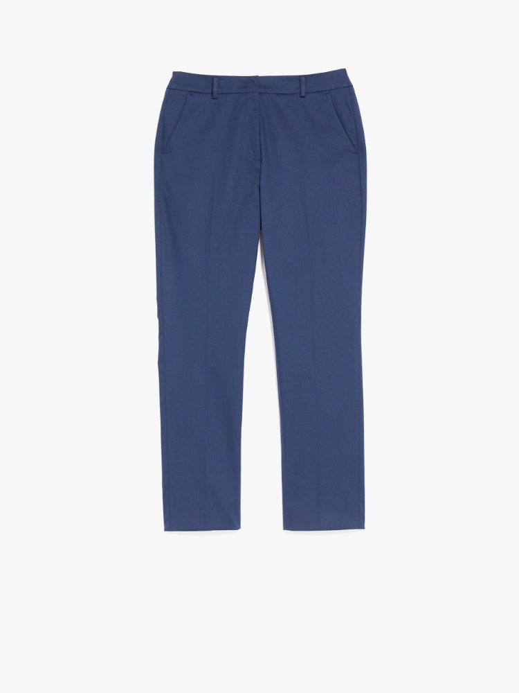 Sateen trousers, midnightblue | Weekend Max Mara
