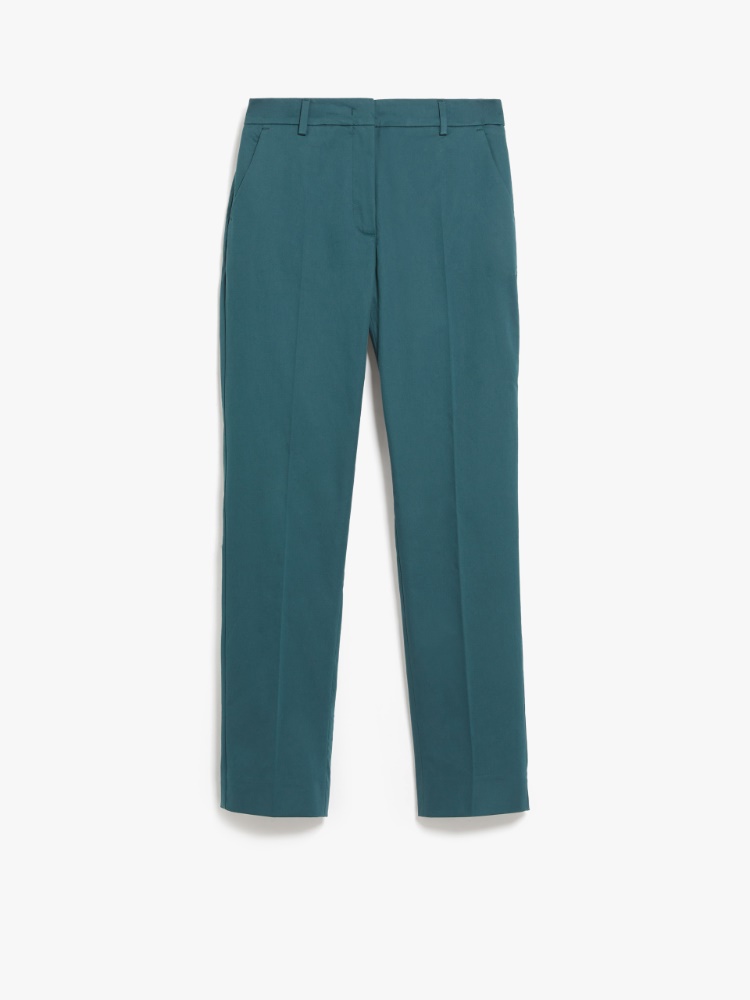 Sateen trousers, oil | Weekend Max Mara