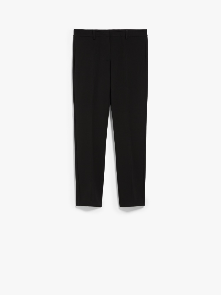 Gabardine trousers, black | Weekend Max Mara