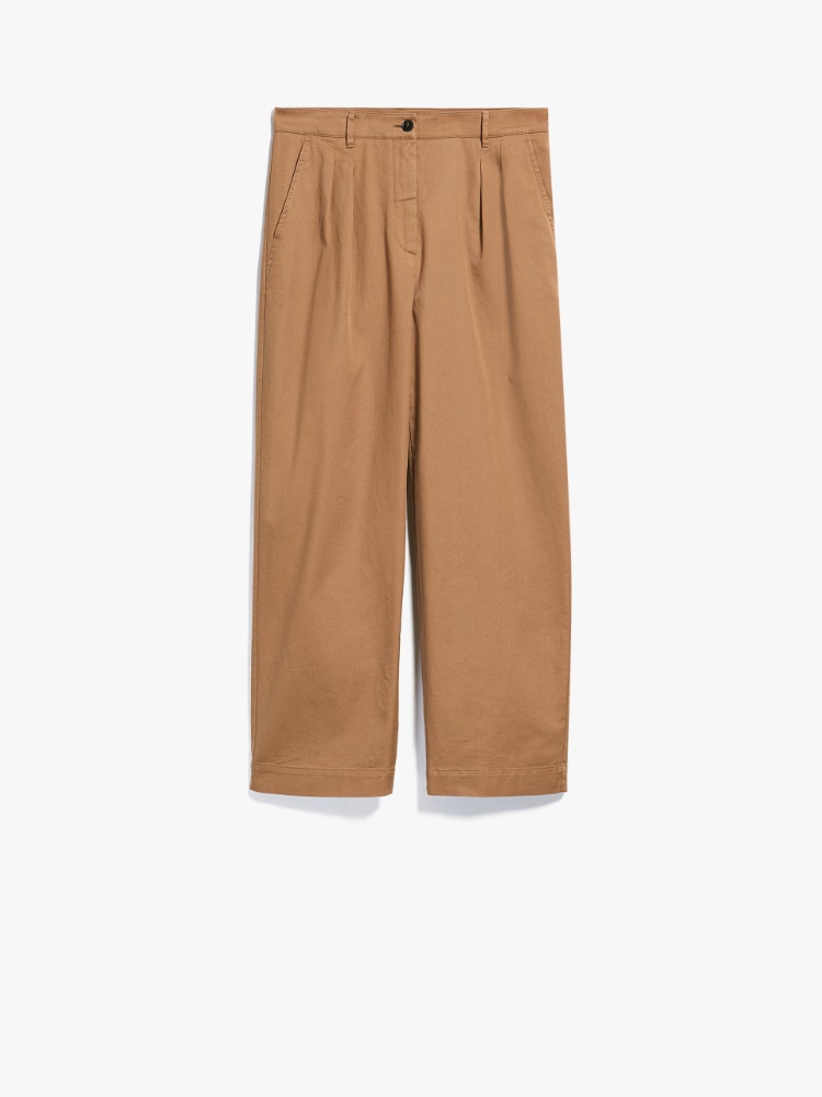 Cotton trousers, caramel | Weekend Max Mara
