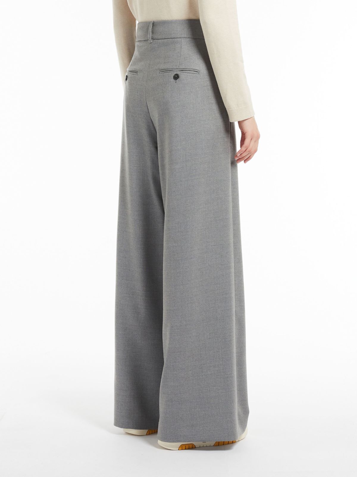 Wool flannel trousers - MEDIUM GREY - Weekend Max Mara - 3 Wool flannel trousers - MEDIUM GREY - Weekend Max Mara - 3