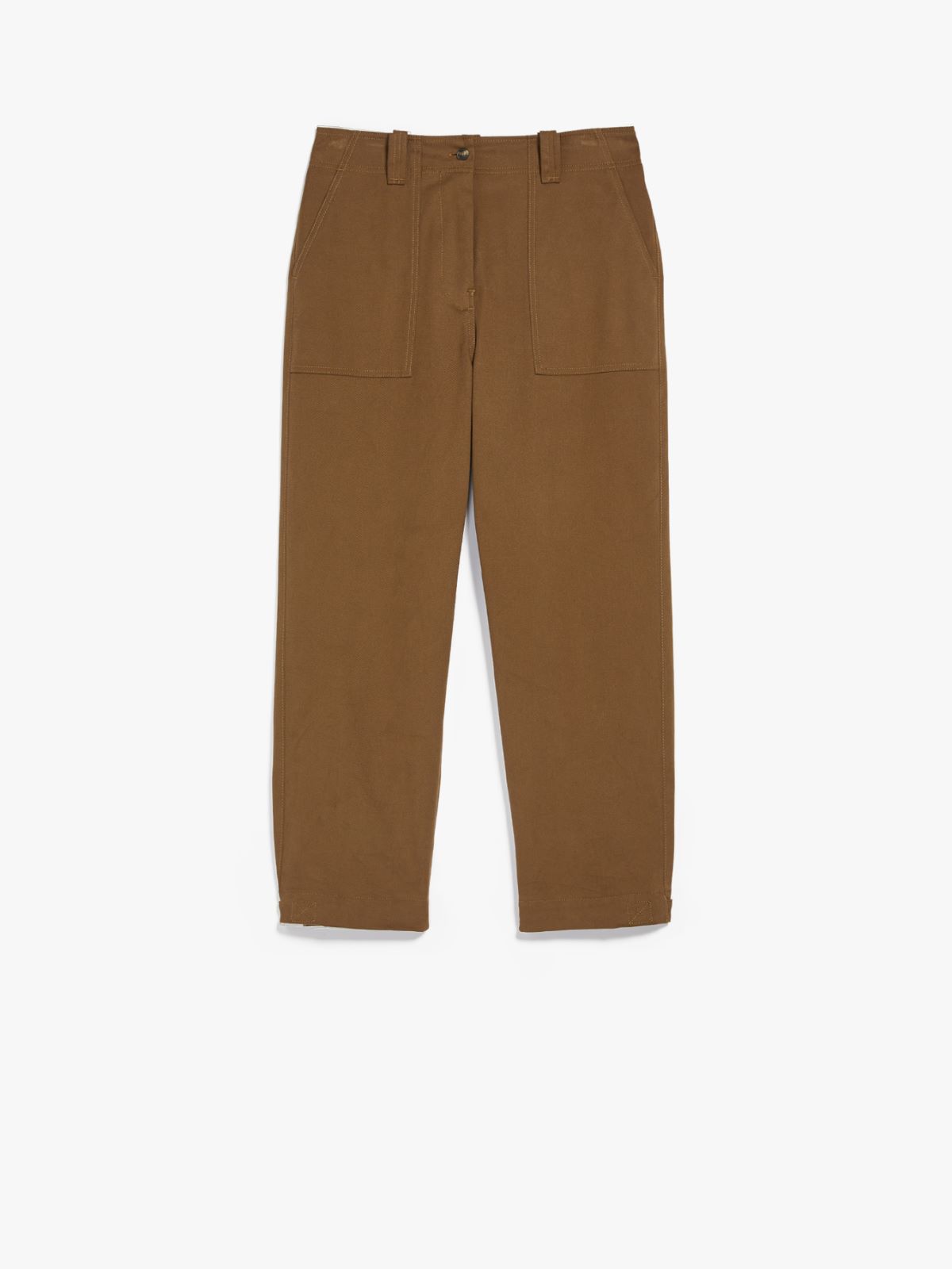 Cotton drill trousers - TOBACCO - Weekend Max Mara - 5