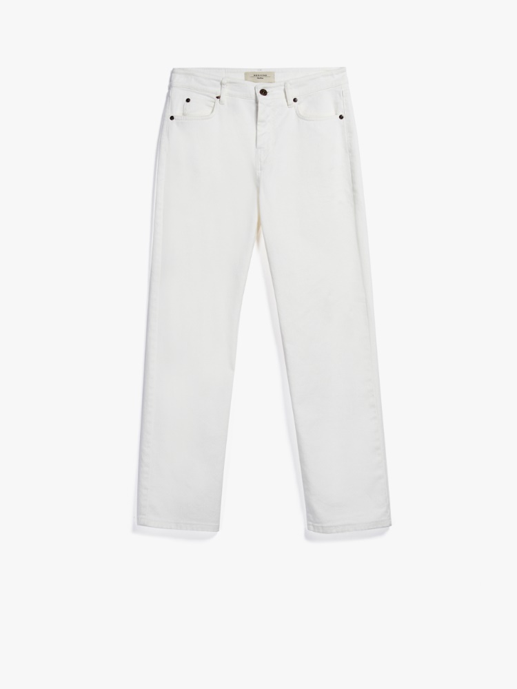 Cotton trousers, white | Weekend Max Mara